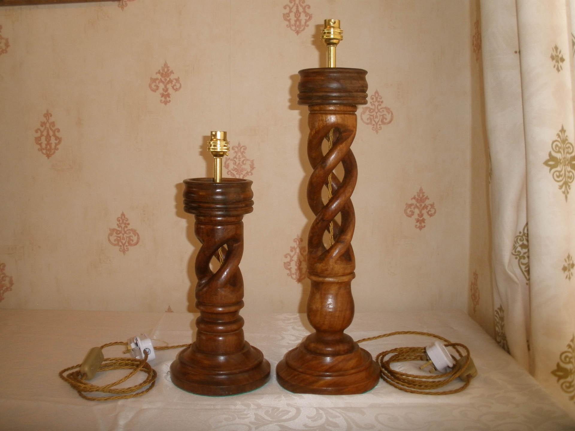 Little and Large Twisted Candlesticks
